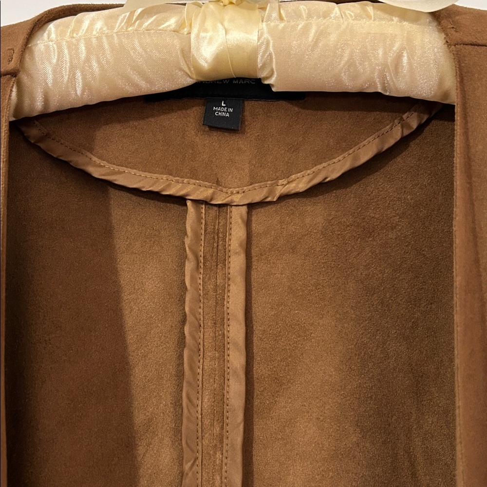 Marc New York western Fringed Cowgirl Poncho wrap faux suede BoHo Cape NWT - Picture 9 of 14